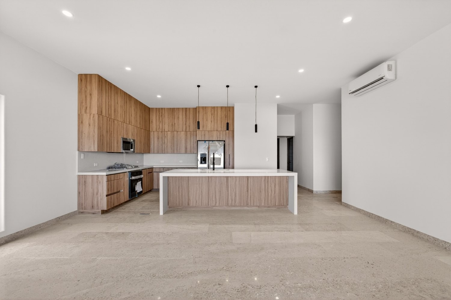 Interior finishes on site