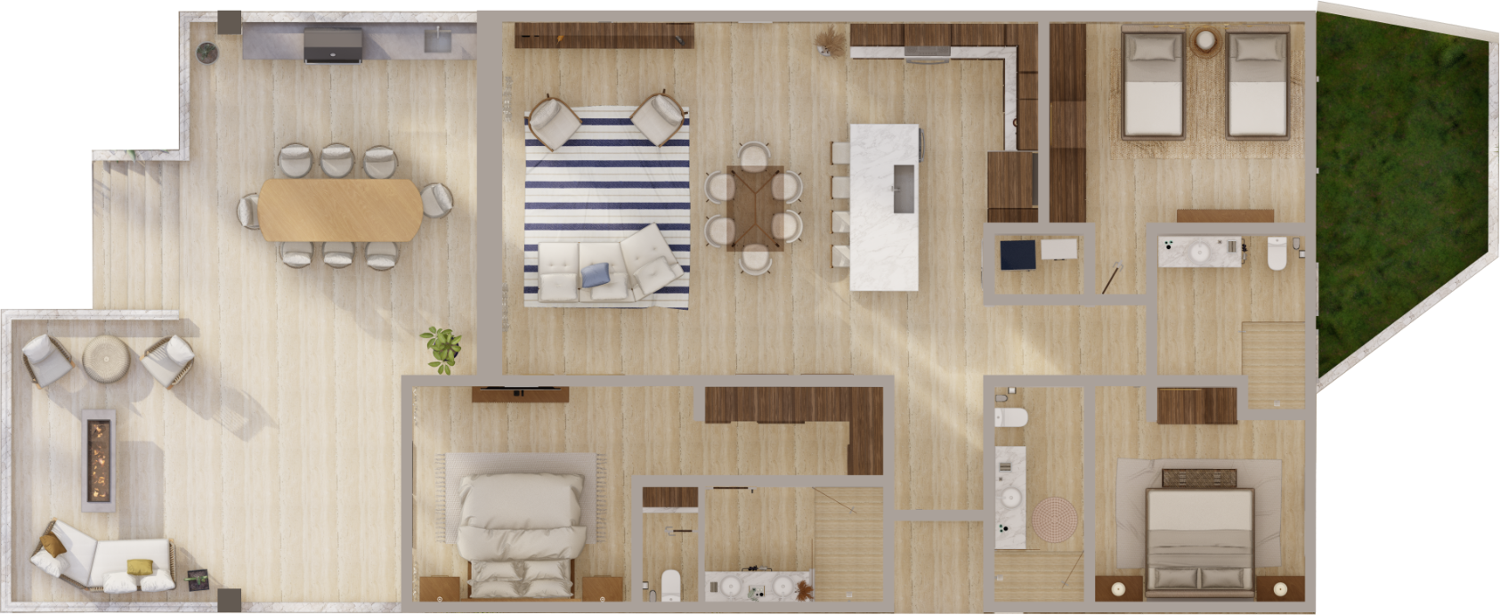 Garden floor plan