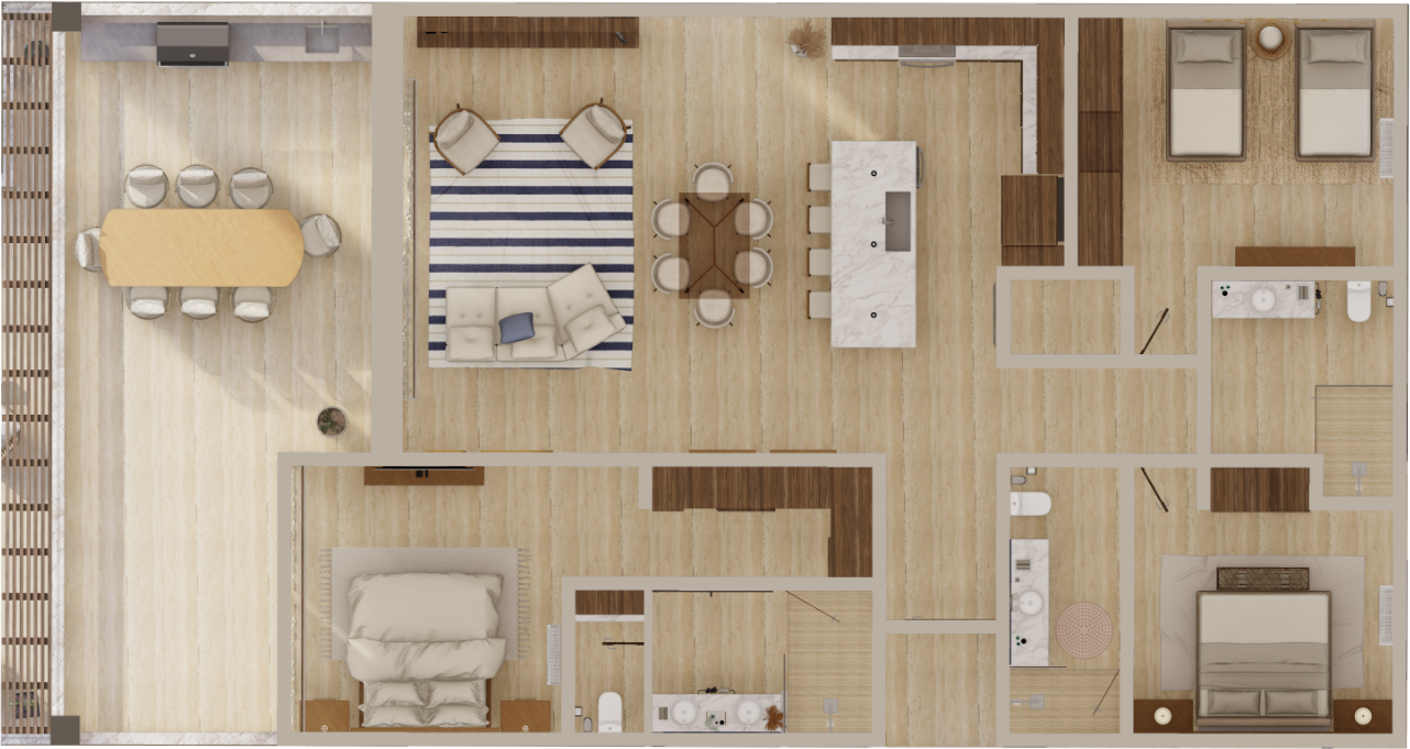Middle floor plan